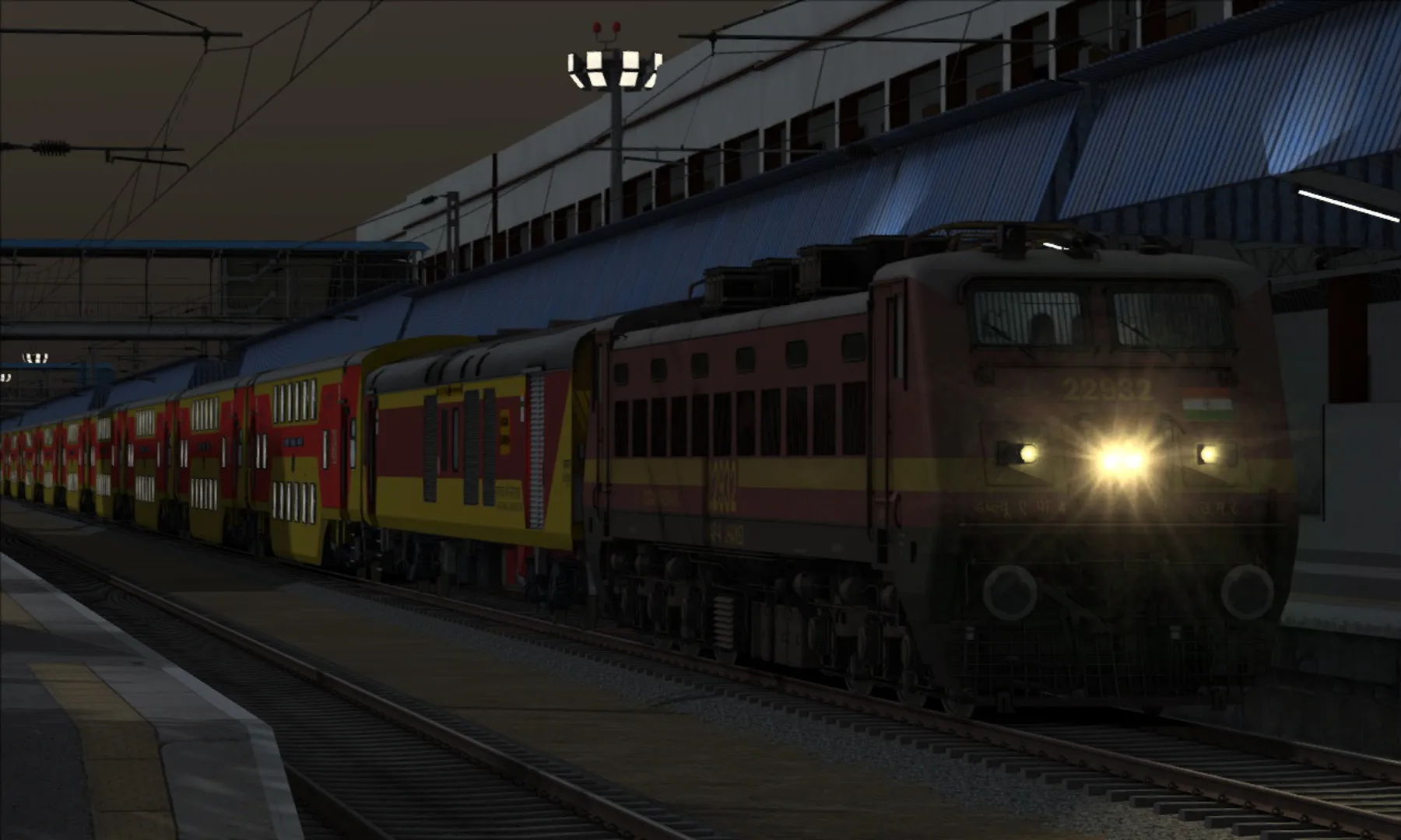 ITS 12932 - Ahmedabad - Mumbai Central AC Double Decker Express (Part 3) by Pritam Das Indian Train Simulator scenario on Western Railway V1 (WRv1)  route