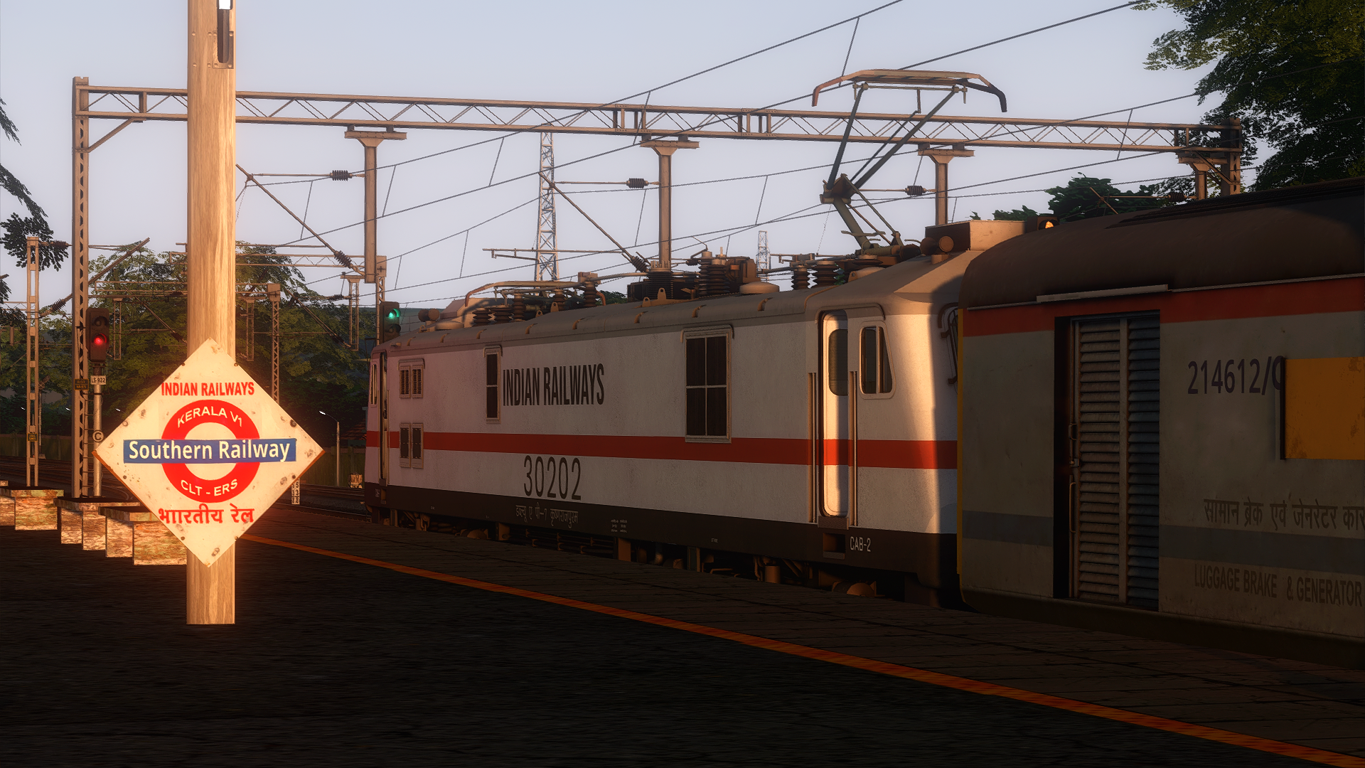 16527/Yesvantpur - Kannur Express (PT) BY ULLAS(PART 1) Indian Train Simulator scenario on KERALA V2 ERS - CLT - MAQ  route