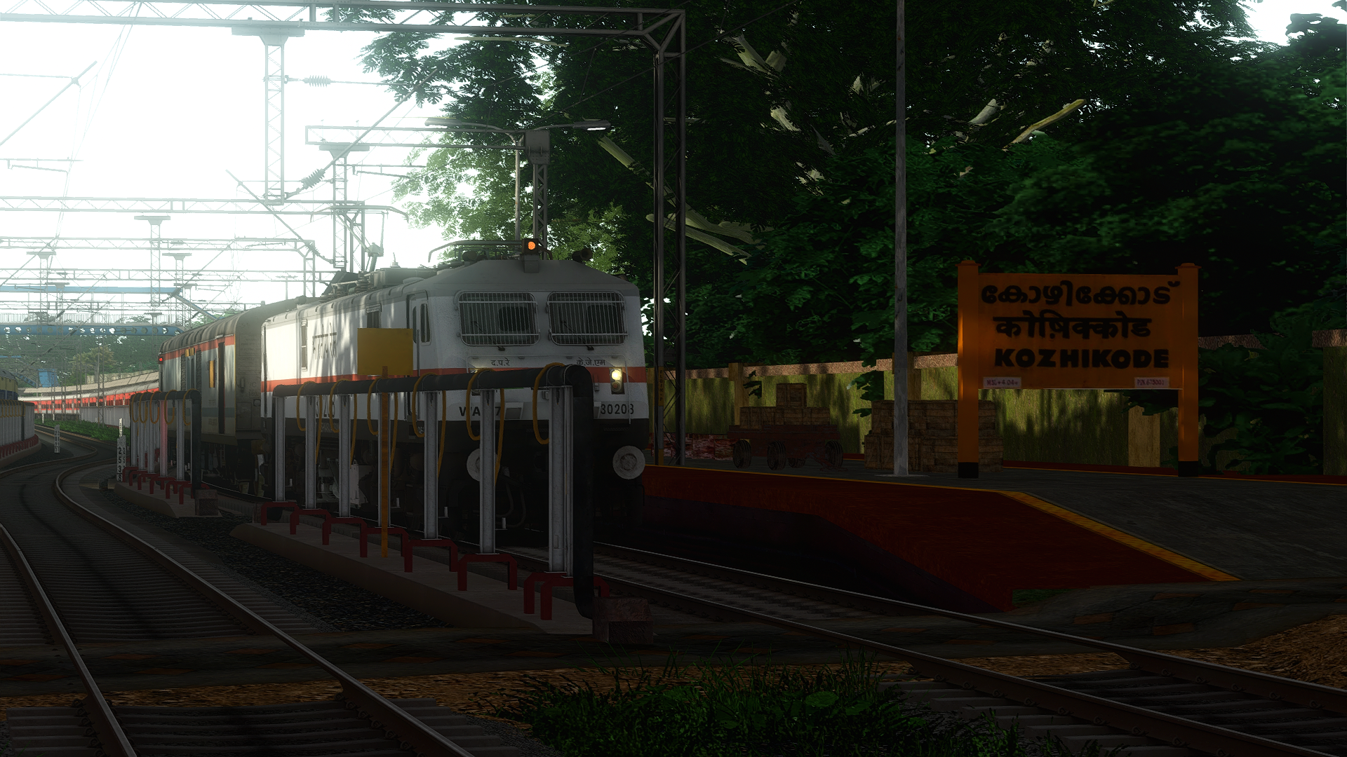 16527/Yesvantpur - Kannur Express .(PT) BY ULLAS (PART 2) Indian Train Simulator scenario on KERALA V2 ERS - CLT - MAQ  route