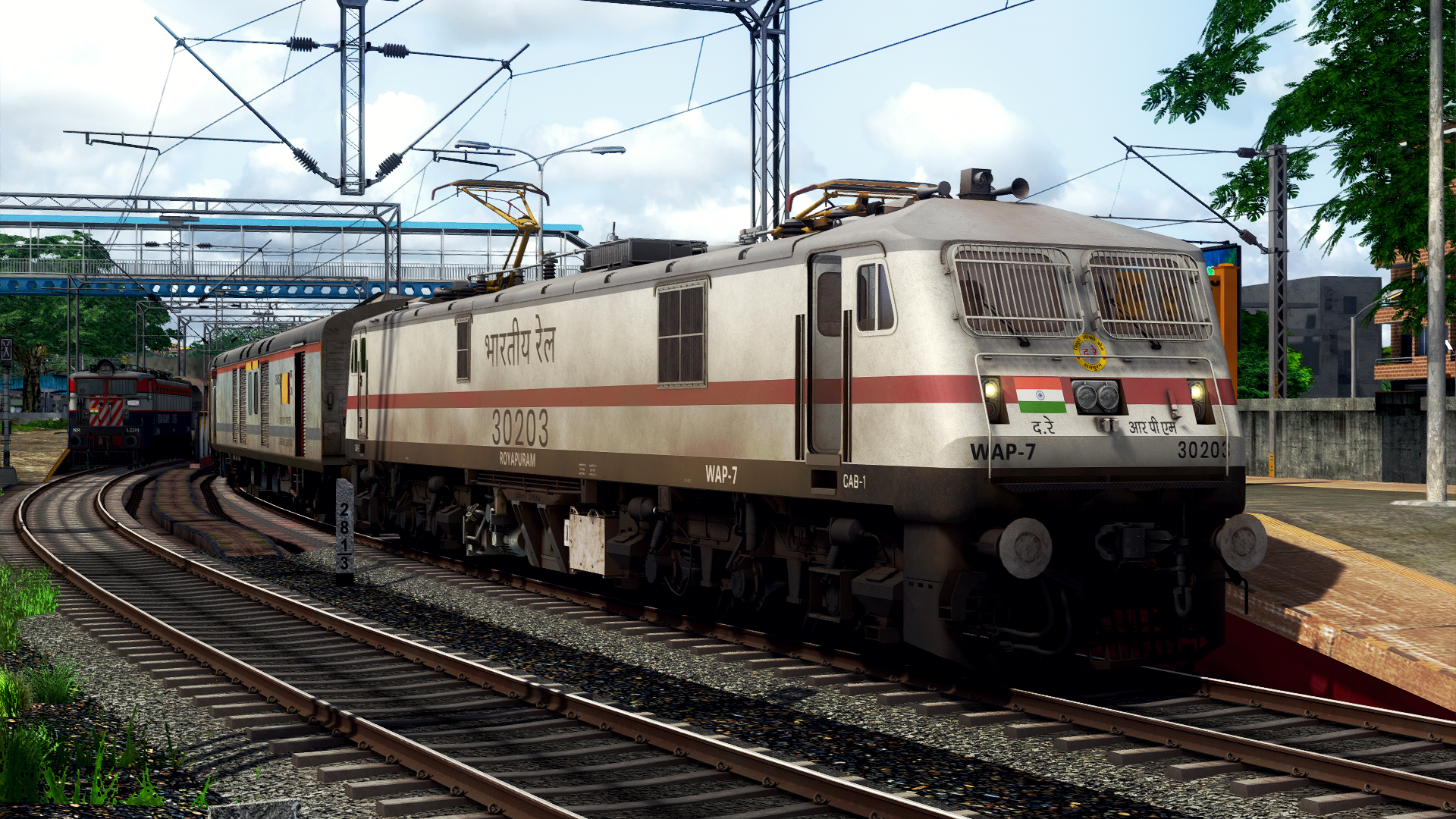 (P3)22629/DADAR CNTRL-THIRUVNELLI CNTRL SF EXPRESS Indian Train Simulator scenario on KERALA V2 ERS - CLT - MAQ  route