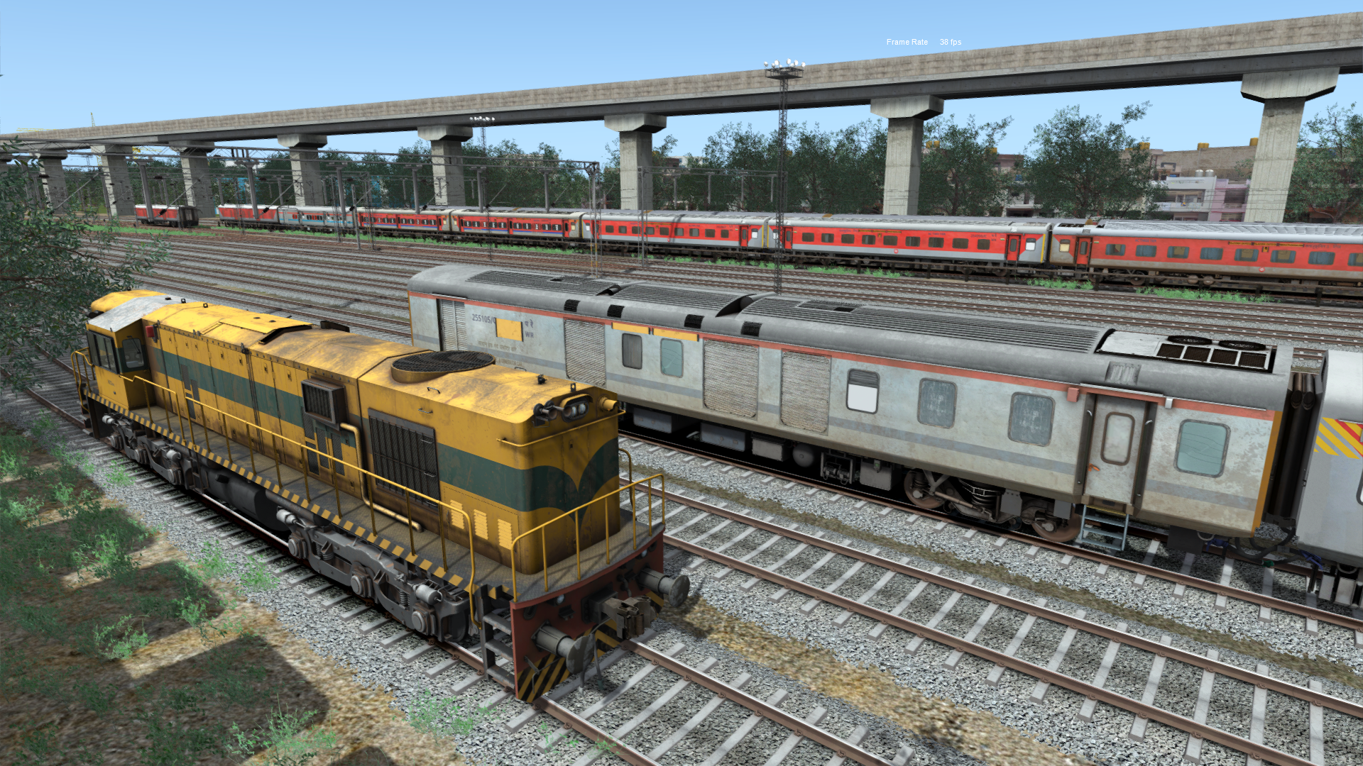 ITS 22967 - Ahmedabad - Prayagraj Weekly SF Express (Part 1) by Pritam Das Indian Train Simulator scenario on Western Railway V1 (WRv1)  route