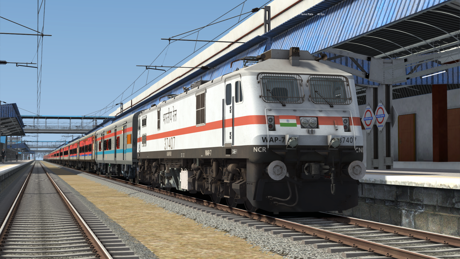 ITS 12917 - Ahmedabad - Hazrat Nizamuddin Gujarat Sampark Kranti Express (Part 3) by Pritam Das Indian Train Simulator scenario on Western Railway V1 (WRv1)  route