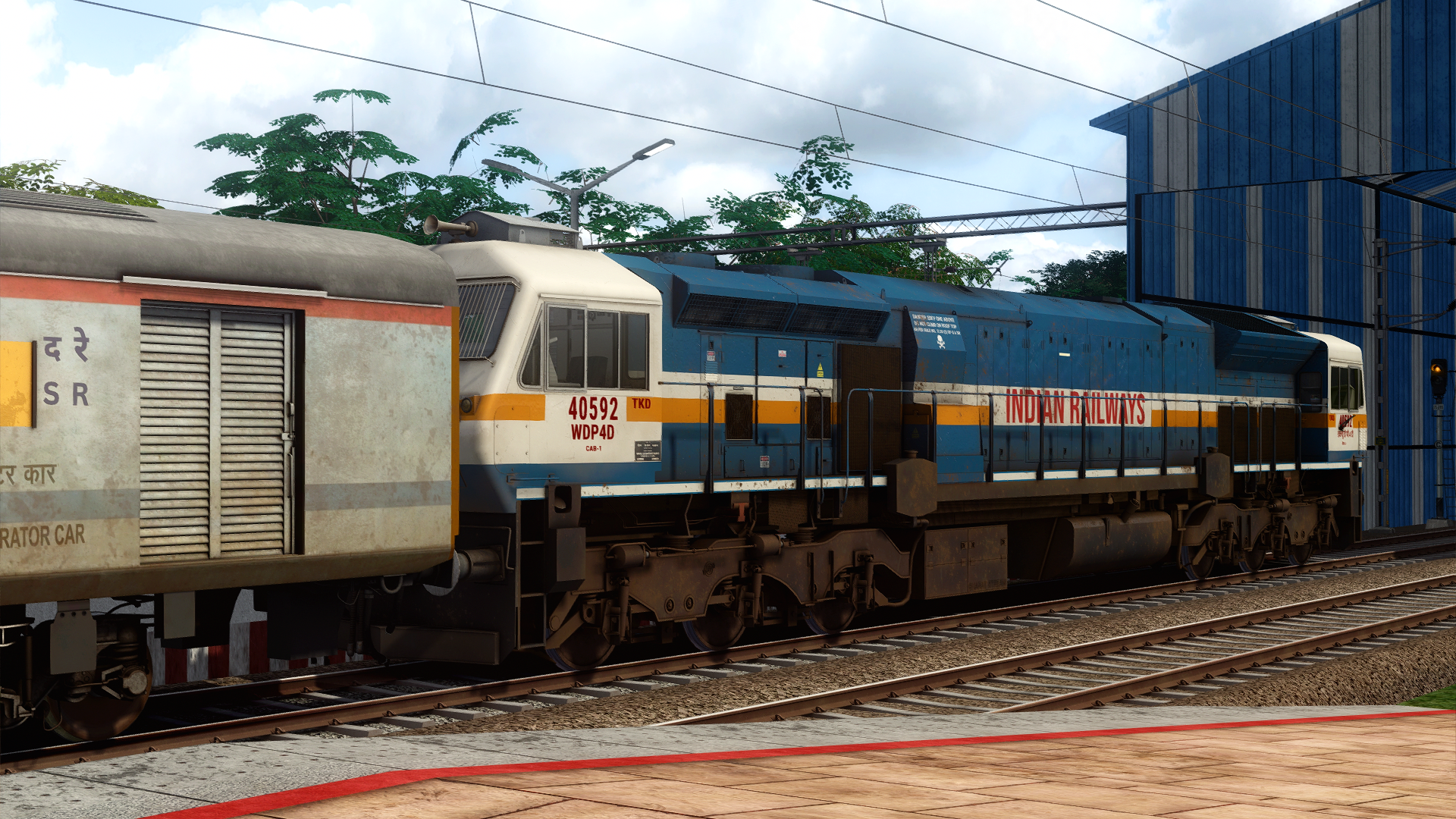 (P3)17315/Vasco-Da-Gama-Velankanni Express Indian Train Simulator scenario on SWR V1 ( Goa - Karnataka ) by SRP route