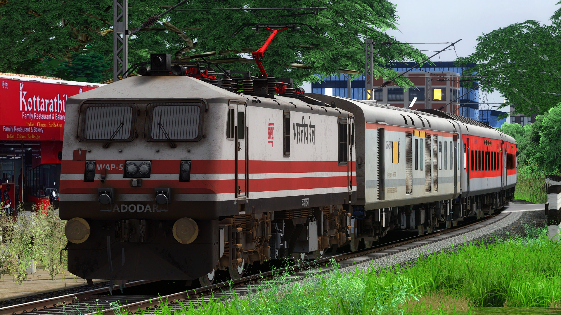 ITS 20923 - Tirunelveli - Gandhidham Humsafar Express (Part 1) by Pritam Das Indian Train Simulator scenario on KERALA V2 ERS - CLT - MAQ  route
