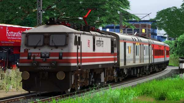 ITS 20923 - Tirunelveli - Gandhidham Humsafar Express (Part 1) by Pritam Das Indian Train Simulator Scenario on KERALA V2 ERS - CLT - MAQ  Route