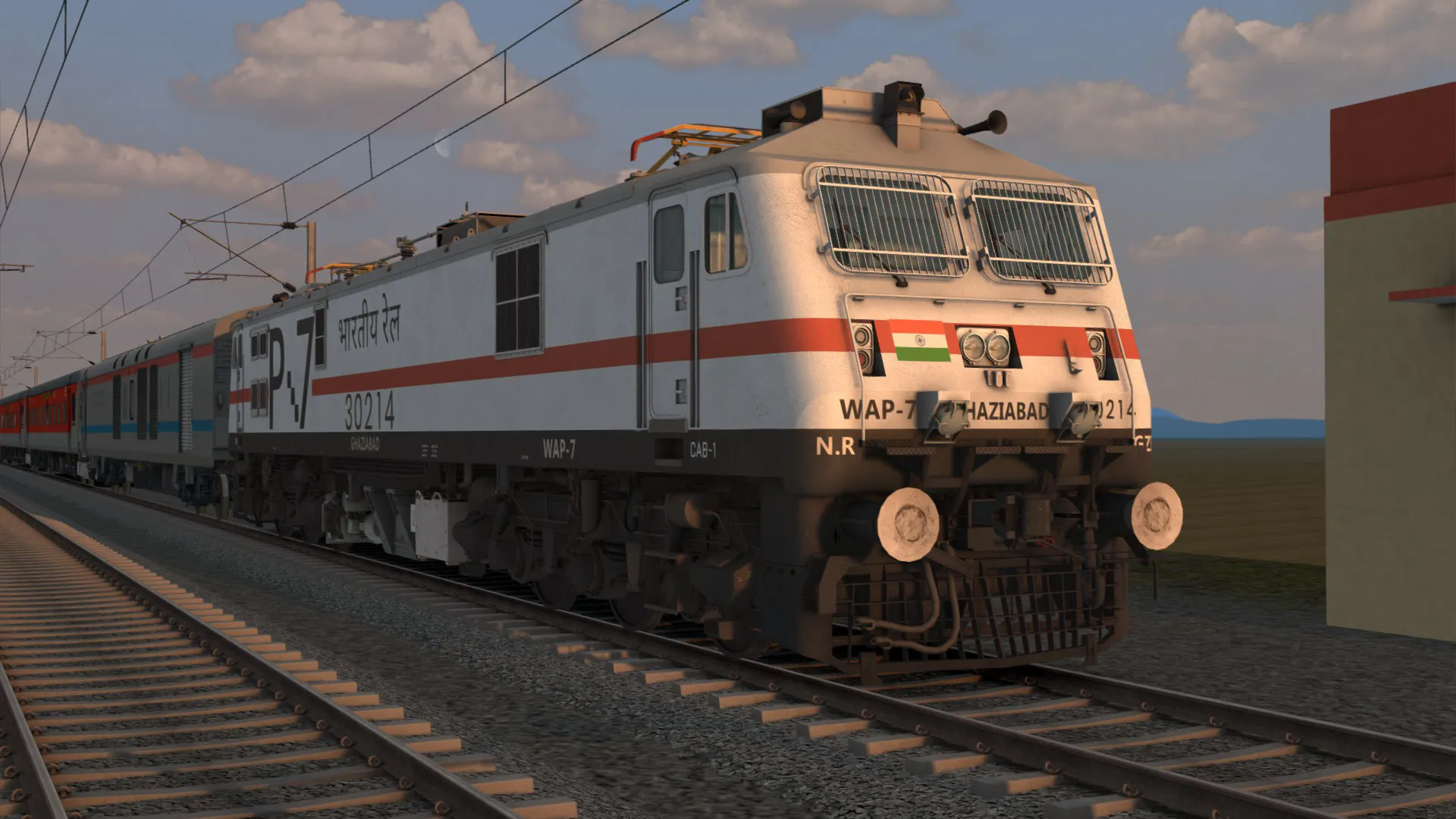 (ITS LHB) 12306 NEW DELHI HOWRAH RAJDHANI EXPRESS (VIA PATNA) NON LUA Indian Train Simulator scenario on ECR (ARA - JHAJHA) FLG route
