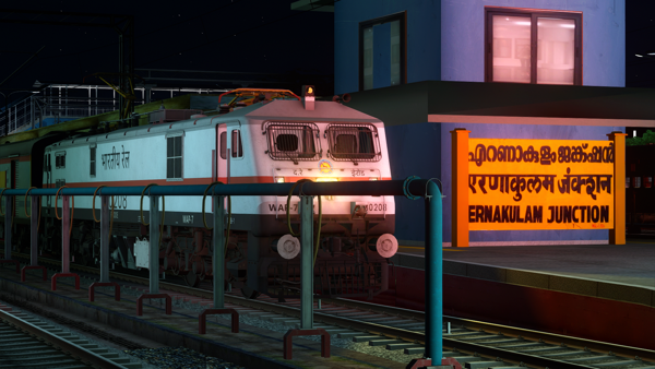 (ITS) 22655 Ernakulam Jn. - Hazrat Nizamuddin SF Express [PART 1] BY Rail Enthusiast(Adhi) Indian Train Simulator Scenario on KERALA V2 ERS - CLT - MAQ  Route