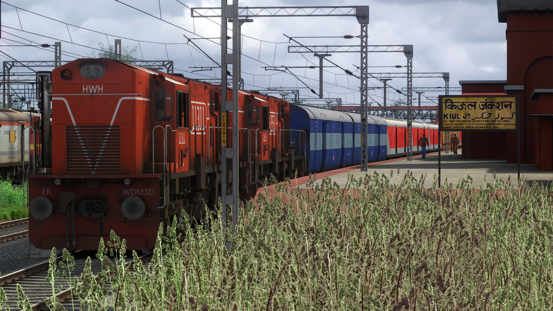 (P1)ITS LHB WITH DUAL ALCO Indian Train Simulator scenario on ECR (ARA - JHAJHA) FLG route