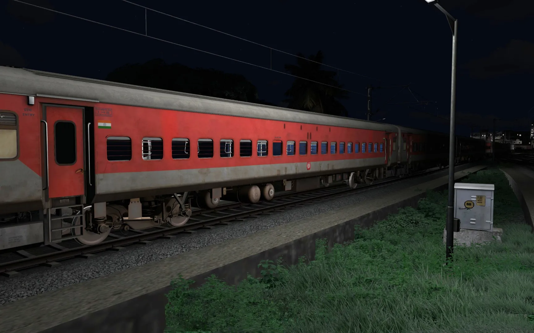 (ITS) 18112 Yesvantpur - Tatanagar Weekly Express (FLG + ITS VB & LHB + ISW FREIGHT & ICF) Indian Train Simulator scenario on South central railways route by IndoSim route