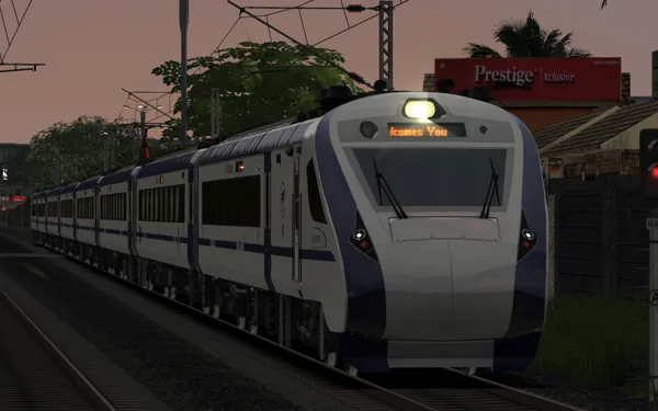 20632/Thiruvananthapuram Central - Mangaluru Central Vande Bharat Express Indian Train Simulator Scenario on KERALA V2 ERS - CLT - MAQ  Route