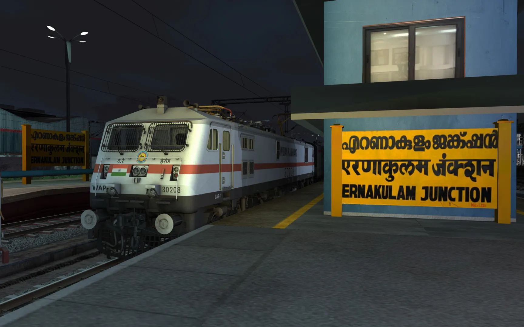 (ITS) 22655 Ernakulam Jn. - Hazrat Nizamuddin SF Express [PART 1] Indian Train Simulator scenario on KERALA V2 ERS - CLT - MAQ  route