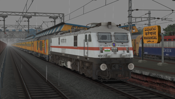 (ITS TEJAS) 20833/VISAKHAPATNAM - SECUNDERABAD VANDE BHARAT EXPRESS BY D-RAIL Indian Train Simulator Scenario on South central railways route by IndoSim Route