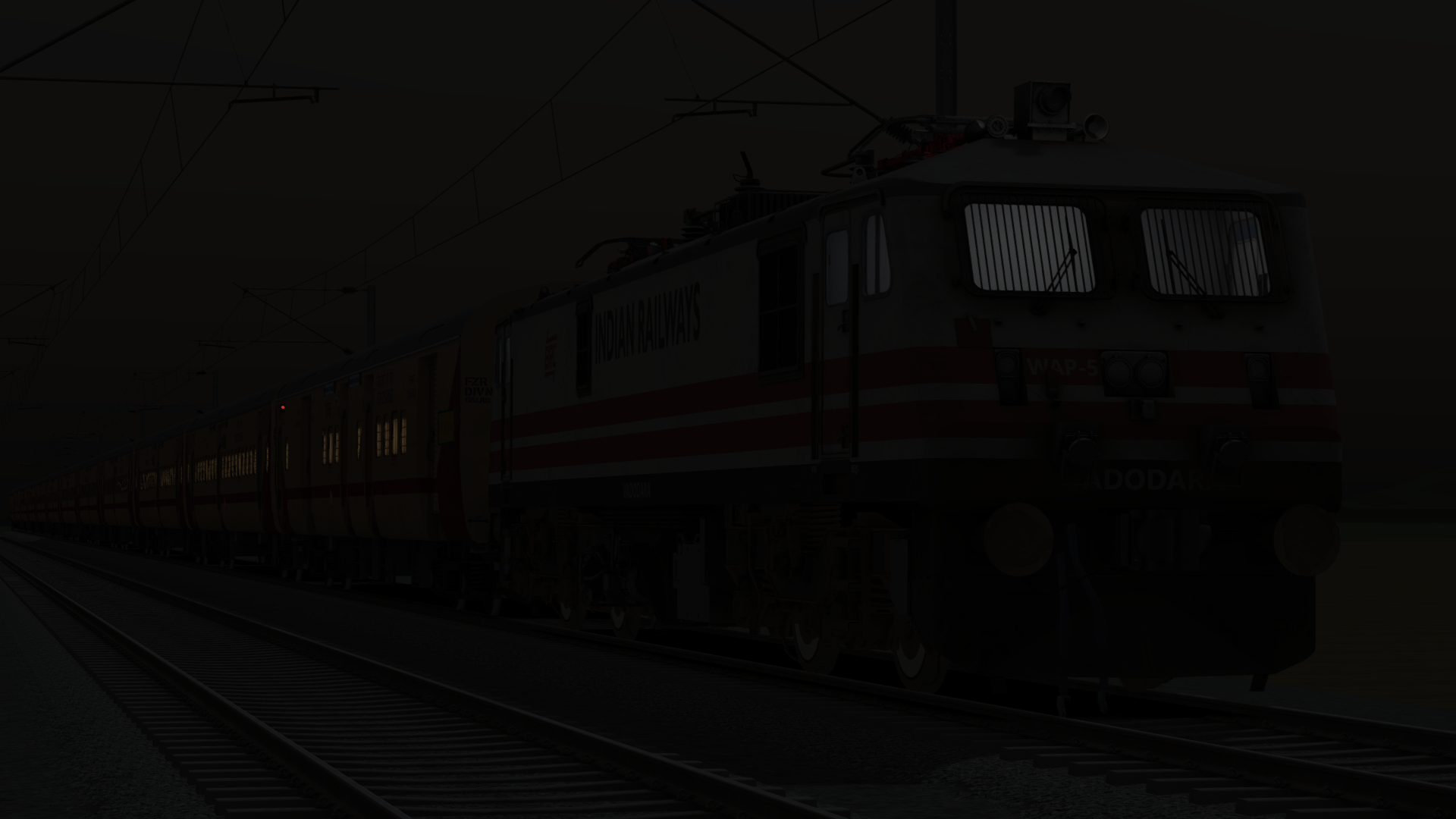 (WAP-5) 13031/HOWRAH - JAYNAGAR EXPRESS (UNRESERVED) by D-RAIL Indian Train Simulator scenario on ECR (ARA - JHAJHA) FLG route