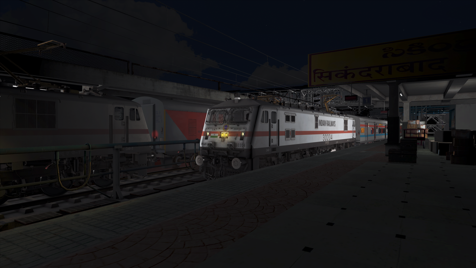 (ITS) 22850 Secunderabad - Shalimar Weekly SF Express Indian Train Simulator scenario on South central railways route by IndoSim route