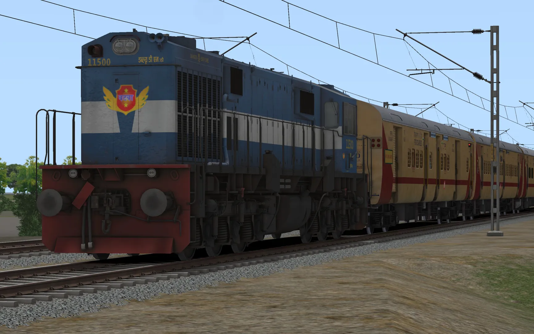 09456/Bhuj - Sabarmati Special Fare Summer Special Indian Train Simulator scenario on Western Railway V1 (WRv1)  route