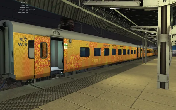 09006 MMCT RJT Tejas Indian Train Simulator Scenario on Western Railway V1 (WRv1)  Route
