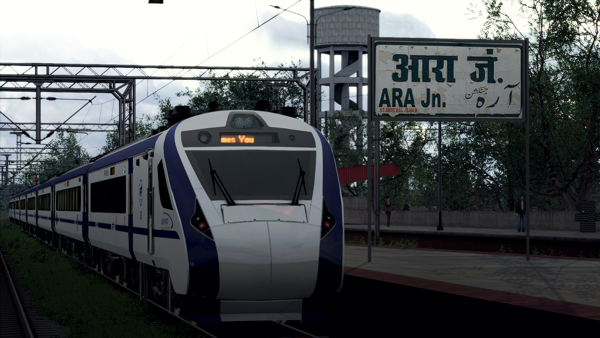 22345/Patna - Gomti Nagar Vande Bharat Express [ RR RAIL SIM] Indian Train Simulator Scenario on ECR (ARA - JHAJHA) FLG Route