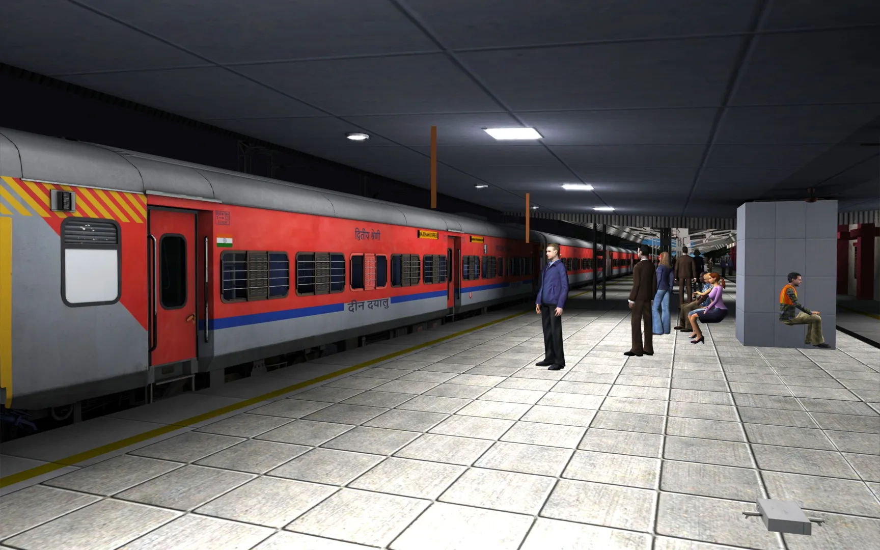 ITS 19568 VIVEK EXPRESS(OKHA-TUTICORIN) Indian Train Simulator scenario on SRv2 TAMIL NADU by Jerion George route