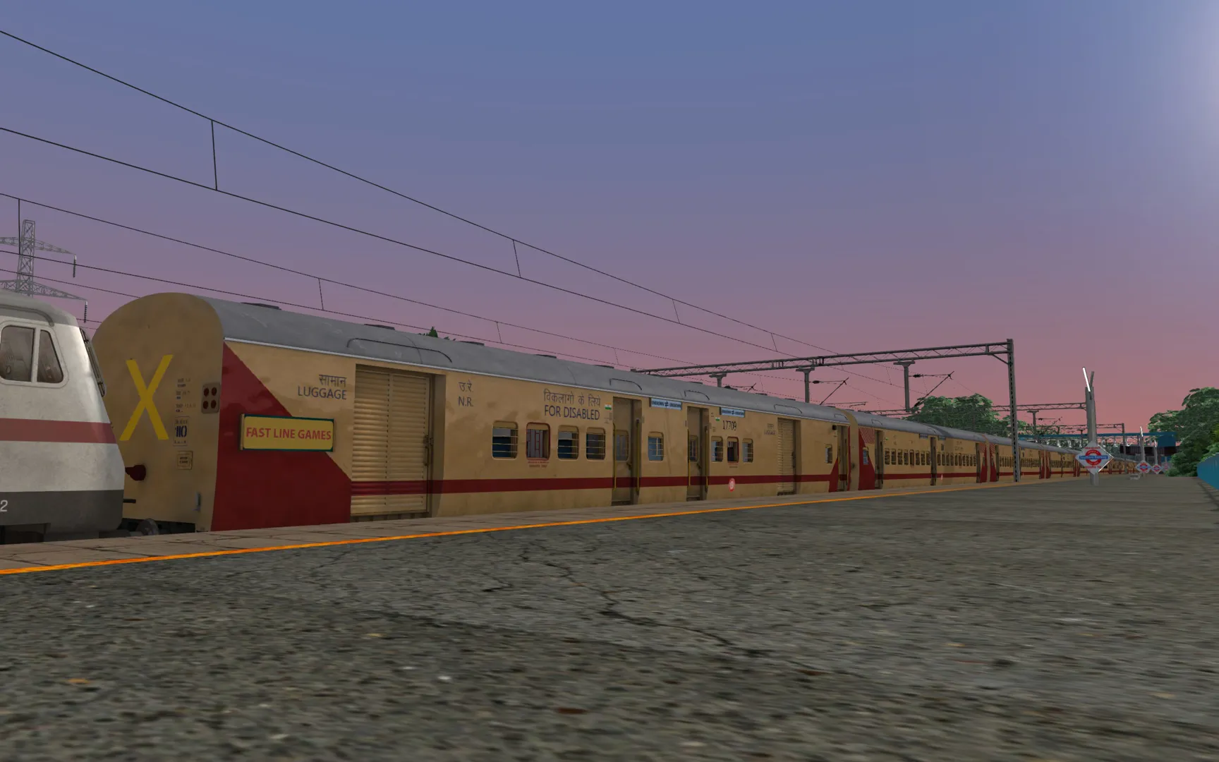 22610 Mangaluru Central Intercity + WAP-7 Indian Train Simulator scenario on KERALA V2 ERS - CLT - MAQ  route