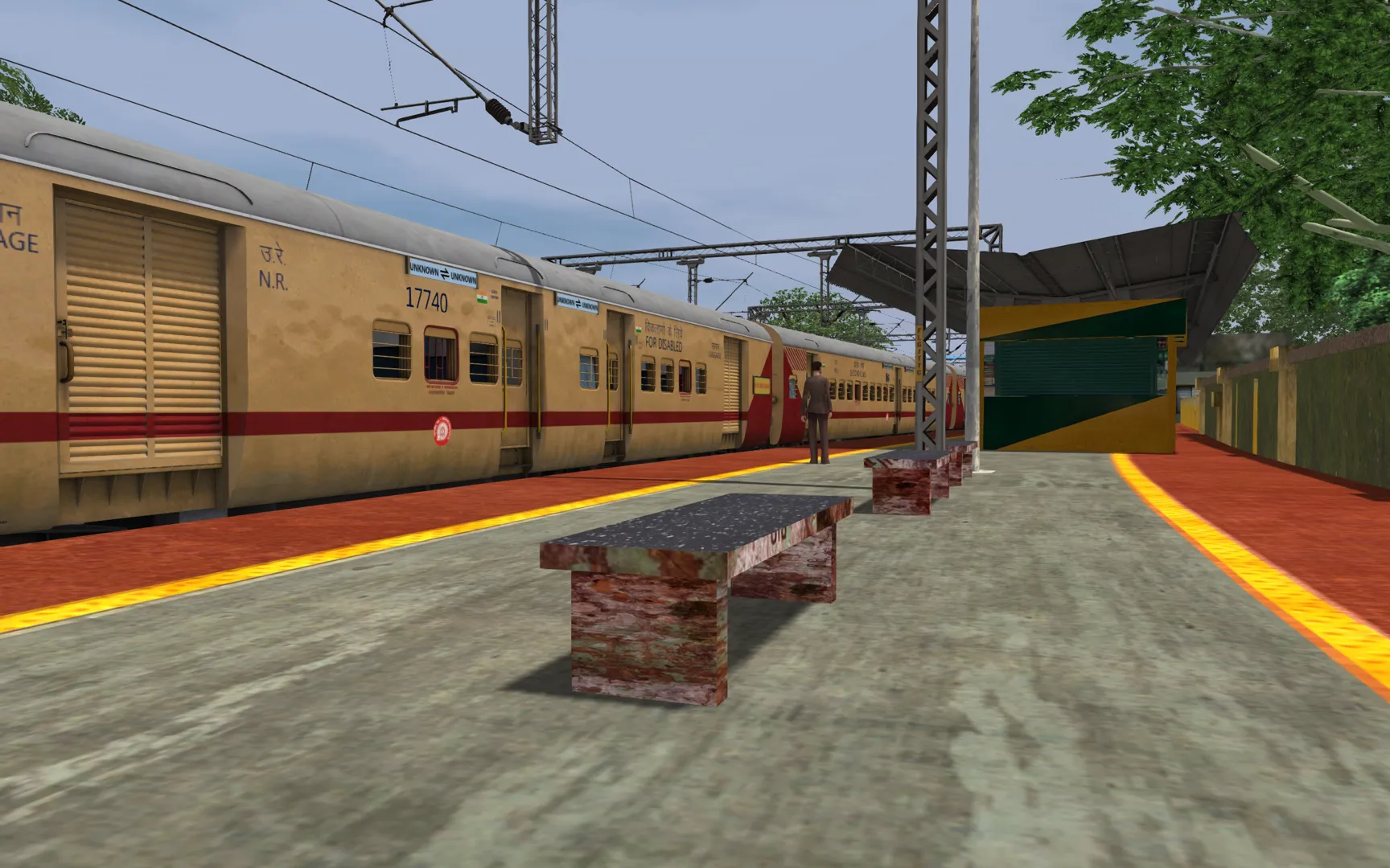 KOZHIKODE KANNUR SPL TRAIN Indian Train Simulator scenario on KERALA V2 ERS - CLT - MAQ  route
