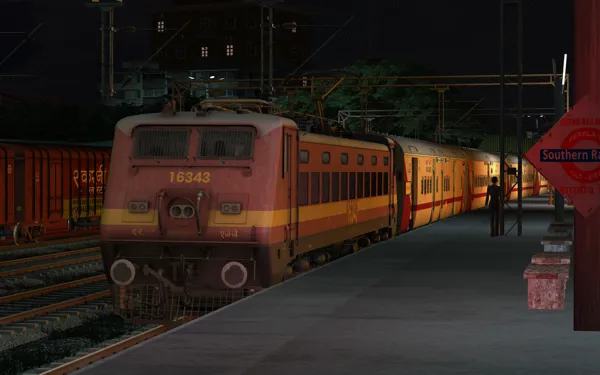 16343 Amritha Express (Thiruvananthapuram Central - Madurai Junction) Indian Train Simulator Scenario on KERALA V2 ERS - CLT - MAQ  Route