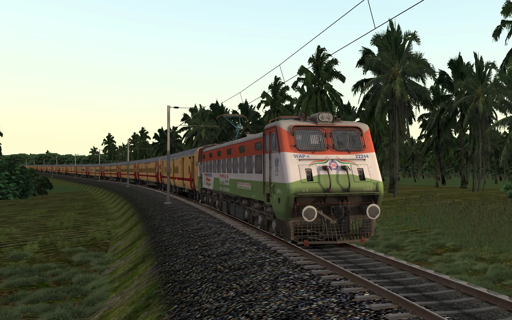 56313 - GURUVAYUR - ERNAKULAM PASSENGER BY SRINESH NAIR Indian Train Simulator scenario on KERALA V2 ERS - CLT - MAQ  route