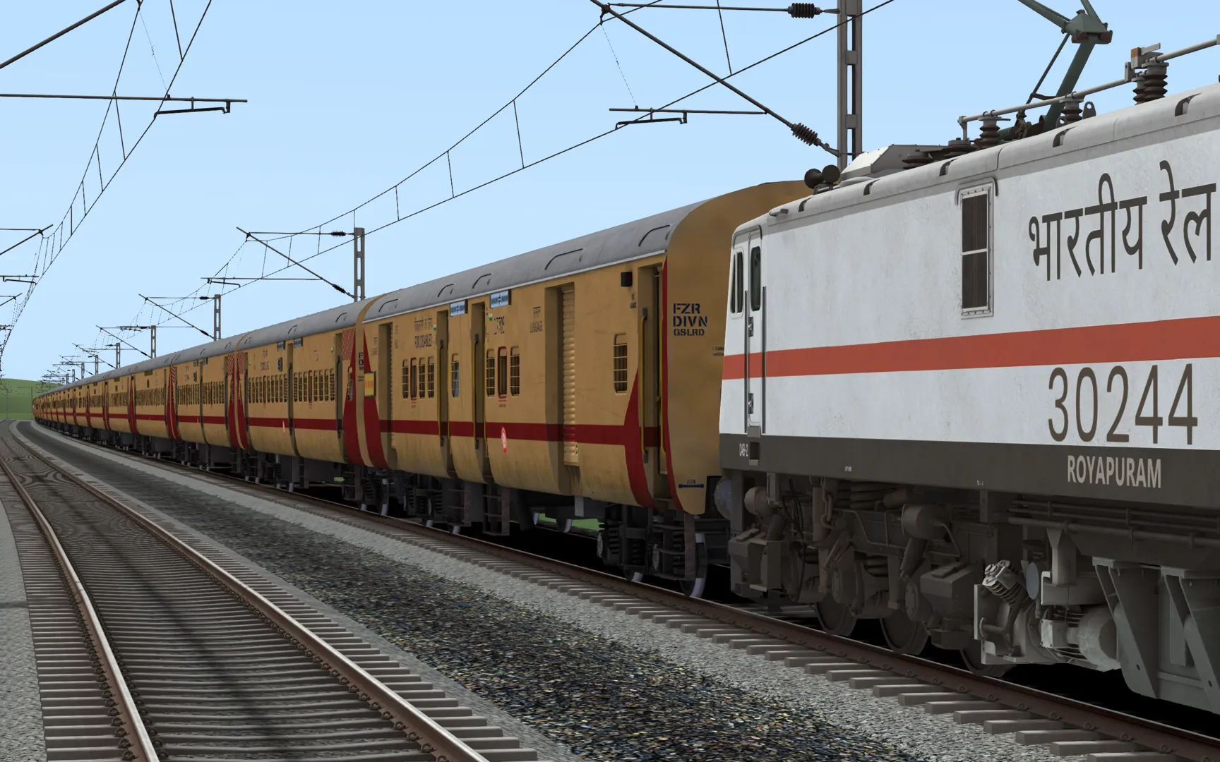 16159 - CHENNAI EGMORE - MANGALURU CENTRAL EXPRESS ( OTTAPPALAM TO KOZHIKODE ) BY SRINESH NAIR Indian Train Simulator scenario on KERALA V2 ERS - CLT - MAQ  route