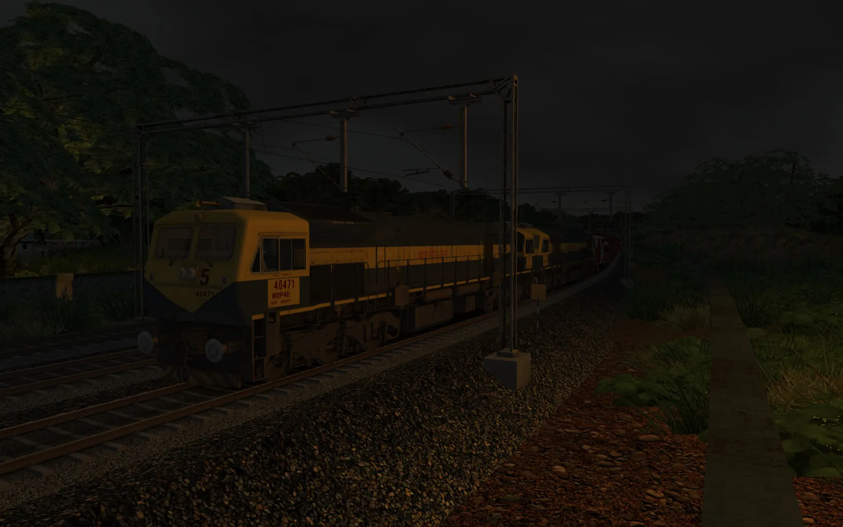 Morning Duty Goods Train Indian Train Simulator scenario on KERALA V2 ERS - CLT - MAQ  route