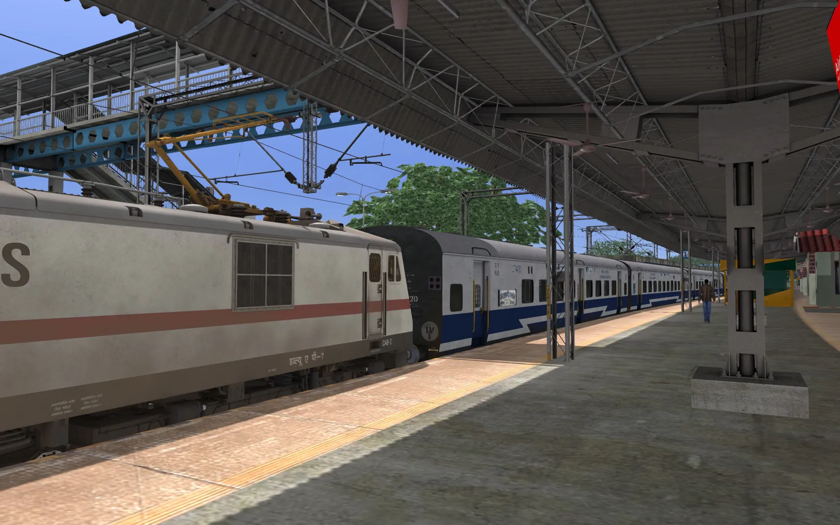 12075 CLT-TVC JANSHATABDI Indian Train Simulator scenario on KERALA V2 ERS - CLT - MAQ  route