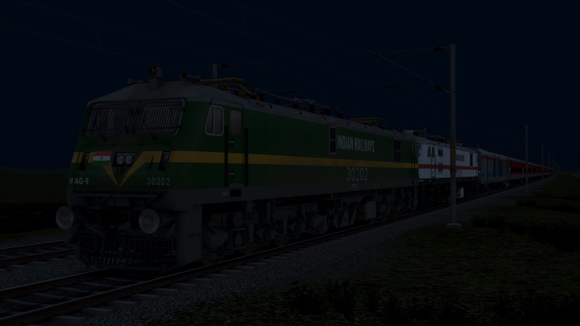 (WAG-9) 12023/Howrah - Patna Jan Shatabdi Express (PT) by D-RAIL Indian Train Simulator scenario on ECR (ARA - JHAJHA) FLG route