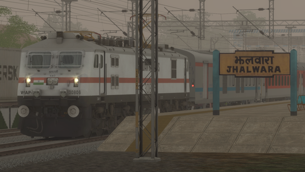ITS 12536 - Raipur - Lucknow Jn. Garib Rath Express by Pritam Das Indian Train Simulator Scenario on Western Central Railway-V1 HRGW Route